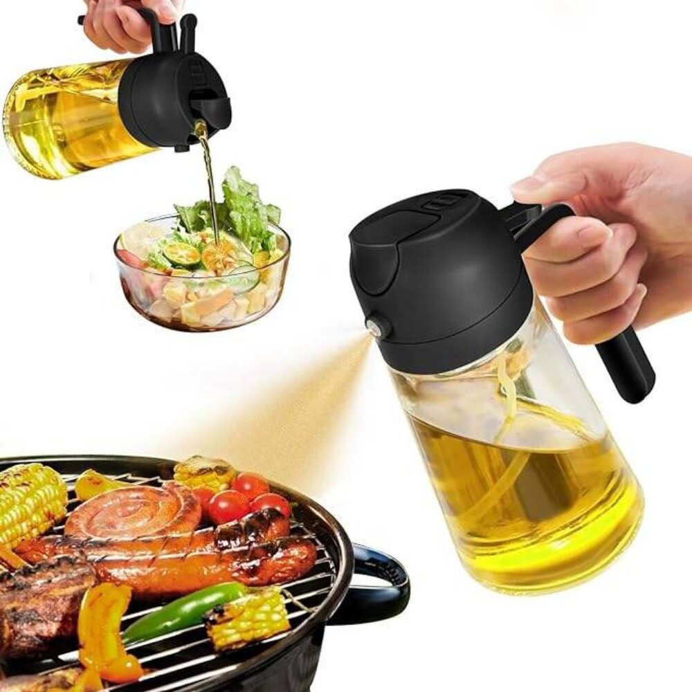 Oil Dispenser Bottle for Kitchen - 2 in 1 Olive Oil Dispenser,Oil Sprayer3 pack